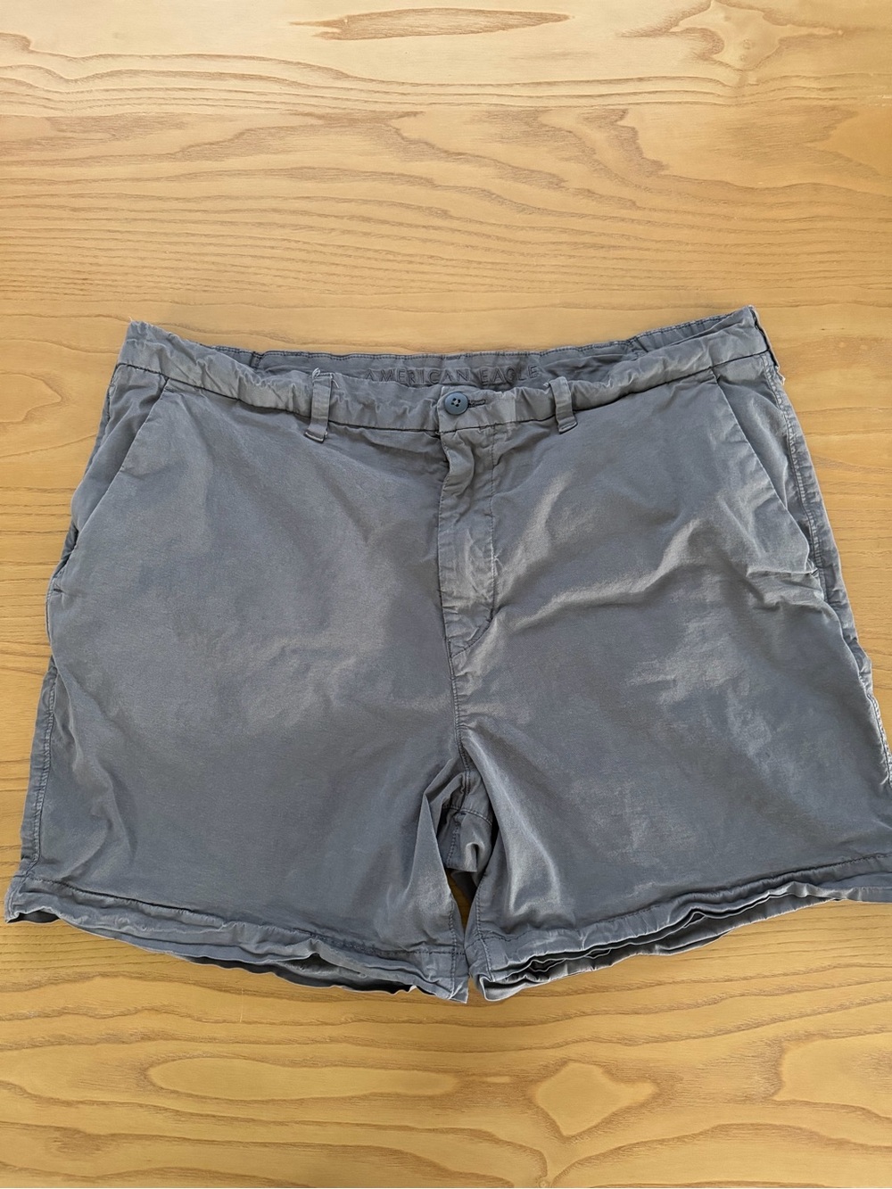 American Eagle Outfitters Gray Flat-Front Men's Shorts